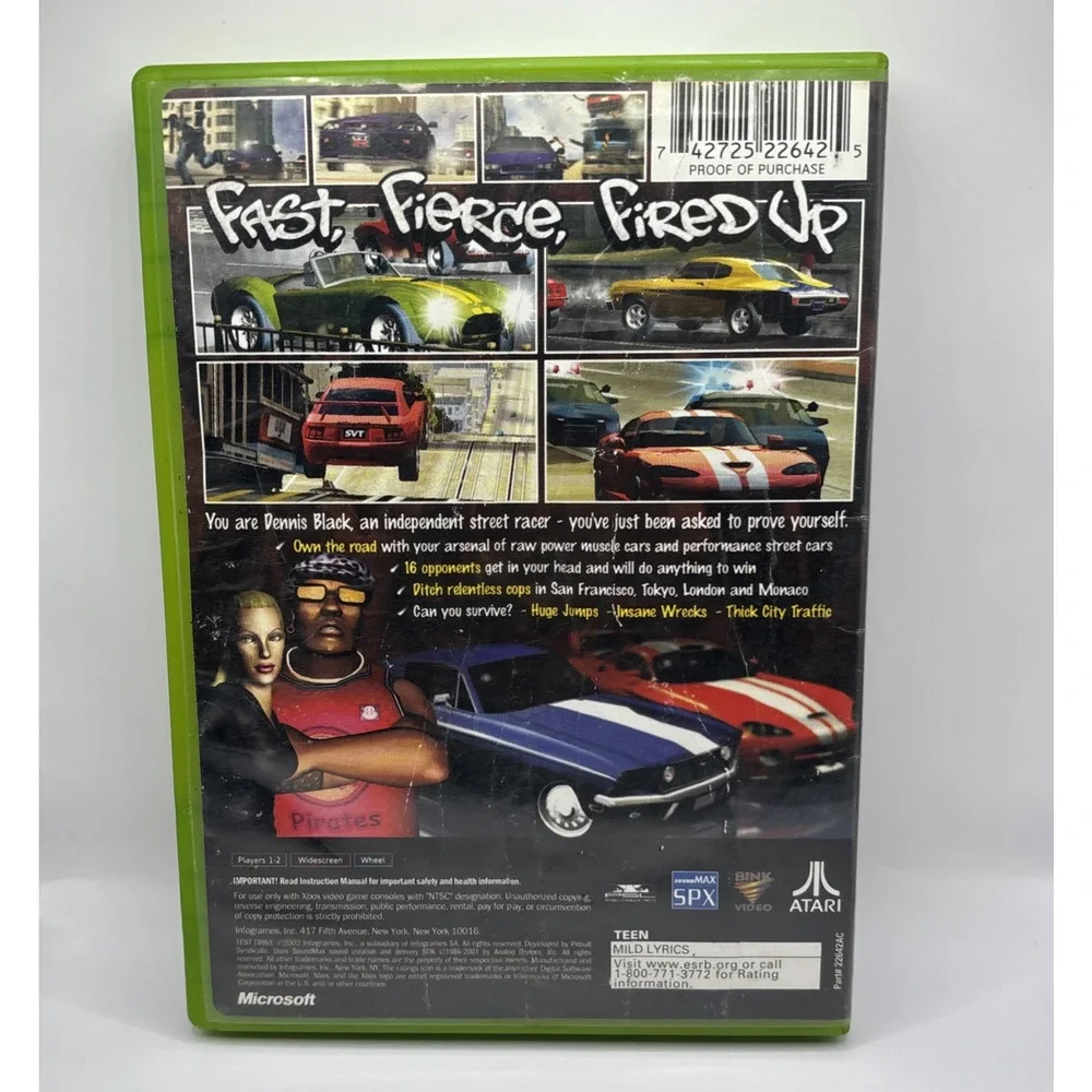 Test Drive (Microsoft Xbox, 2002) Game